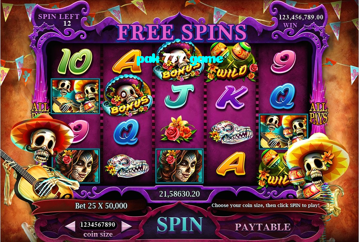 pak 777 game casino presented on mobile device in Pakistan with slots and live games